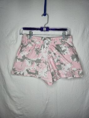 Schitt's Creek Ladies Pink And Gray Shorts Elastic Waist Size Medium
